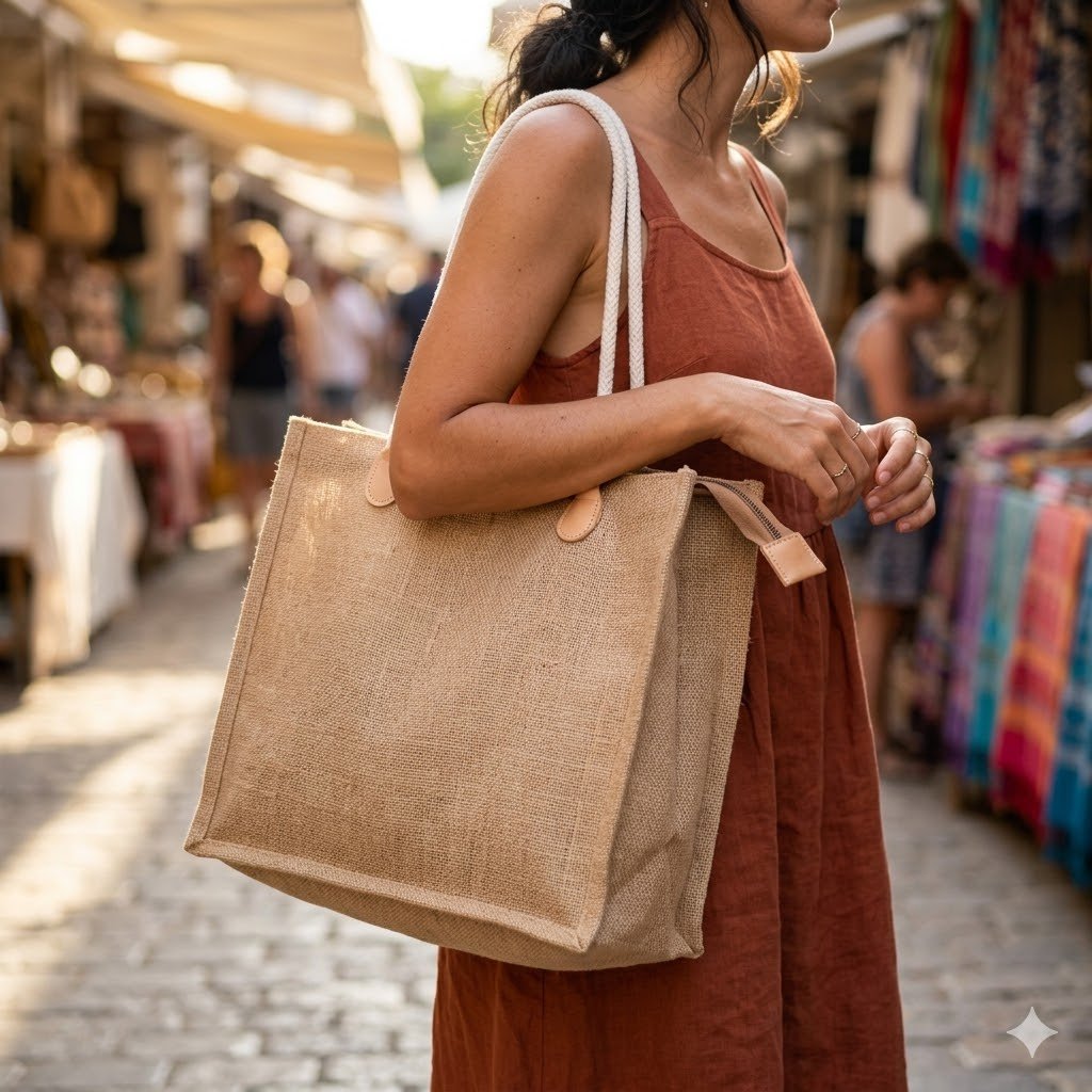 Neetu jute bag combo pack of 10