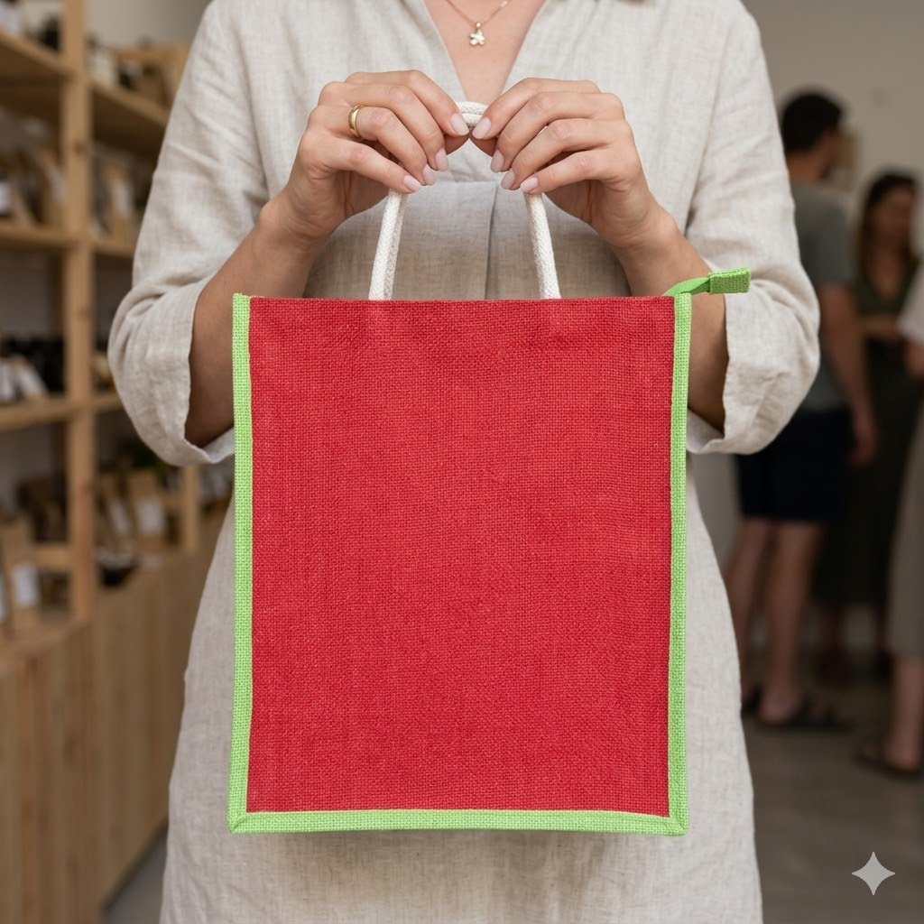 RED JUTE BAG