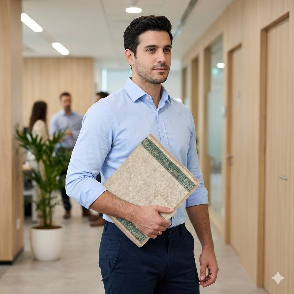 POOJA JUTE FILE FOLDER