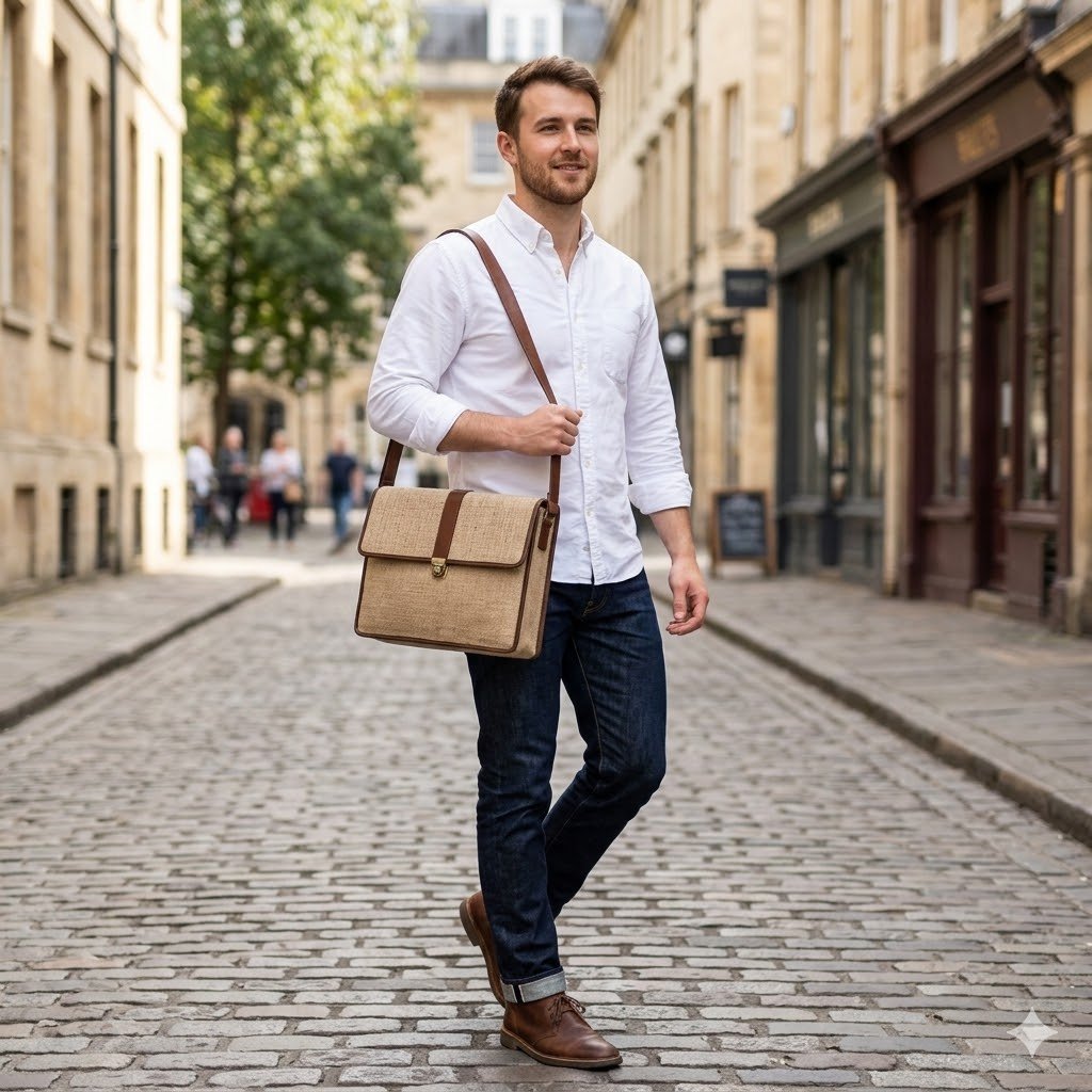 NatureCarry Jute Laptop Bag