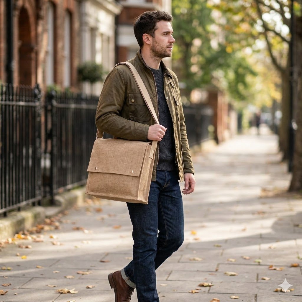 Jute Prestige Laptop Bag