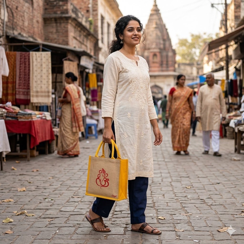 Aarohi jute bag pack of 2